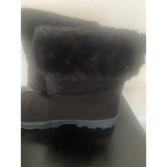 Seven 7 Dials Womens Mid Calf Faux Fur Winter Boots Black Size 9 Snowboots - Picture 1 of 7